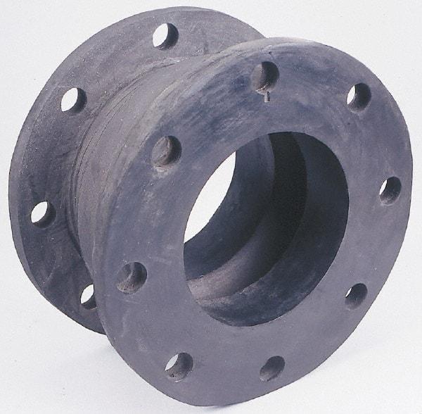 Unisource Mfg. - 3" Pipe, Chlorobutyl Wide Arch Pipe Expansion Joint - 6" Long, 3/4" Extension, 1-3/4" Compression, 225 Max psi, Flanged - Americas Industrial Supply