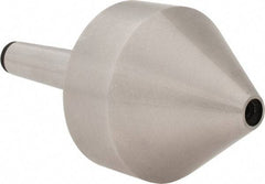 Interstate - MT5 Taper Shank, 5.79" Head Diam Live Center - 4.09" Head Length, 1.38" Point Diam, 2.9" Point Len, 1763.7 Lb Max Workpc, 9.58" OAL, Bull Nose Point - Americas Industrial Supply