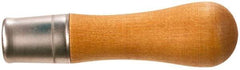 Nicholson - 4-1/8 Inch Long x 1-1/16 Inch Diameter File Handle - For Use with 4 and 6 Inch Files - Americas Industrial Supply