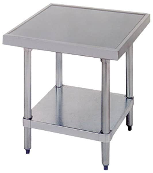 Eagle MHC - 30 Wide x 30" Deep x 24" High, Stainless Steel Machine Work Table - No-Drip Offset Edge, Adjustable Height Legs - Americas Industrial Supply
