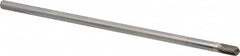 Atrax - 1/4" Cut Diam, 1/4" Shank Diam, Cylinder with Radius Head Single Cut Burr - Carbide, Radius End, 1/2" LOC, 6-1/2" OAL - Americas Industrial Supply