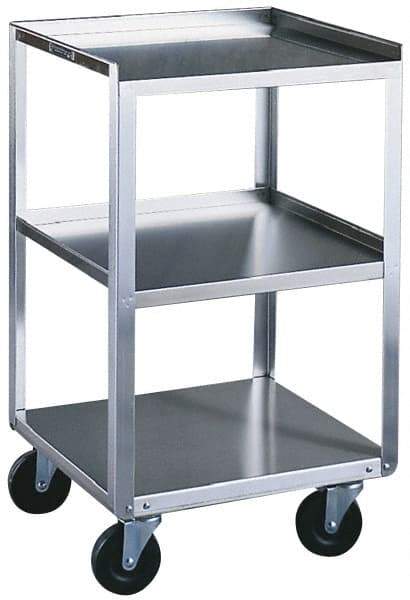 Made in USA - 16-3/4 Inches Wide x 33-1/8 Inches High x 18-3/4 Inches Deep Portable Mobile Equipment Stand - 300 Lbs. Load Capacity, 10-3/4 Inch Shelf Clearance - Americas Industrial Supply