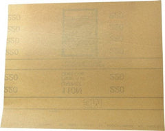3M - 220 Grit, Garnet Sanding Sheet - 11" Long x 9" Wide, Very Fine Grade, A Weighted Paper Backing - Americas Industrial Supply