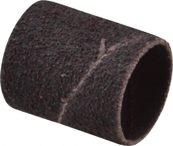 Made in USA - 50 Grit Aluminum Oxide Coated Spiral Band - 3/4" Diam x 1" Wide, Coarse Grade - Americas Industrial Supply