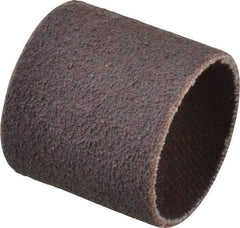 Made in USA - 80 Grit Aluminum Oxide Coated Spiral Band - 1" Diam x 1" Wide, Medium Grade - Americas Industrial Supply