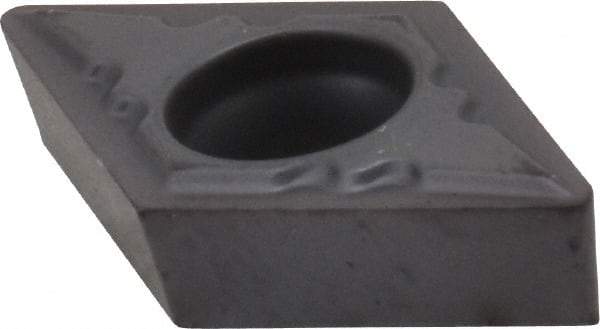 Kennametal - DCMT21.51 UF Grade KC5010 Carbide Turning Insert - TiAlN Finish, 55° Diamond, 1/4" Inscr Circle, 3/32" Thick, 1/64" Corner Radius - Americas Industrial Supply