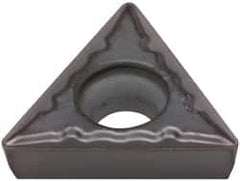 Kennametal - TPMT21.51 UF Grade KC5010 Carbide Turning Insert - TiAlN Finish, 60° Triangle, 1/4" Inscr Circle, 3/32" Thick, 1/64" Corner Radius - Americas Industrial Supply
