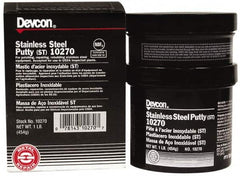 Devcon - 1 Lb Kit Gray Epoxy Resin Putty - 120°F (Wet), 250°F (Dry) Max Operating Temp - Americas Industrial Supply