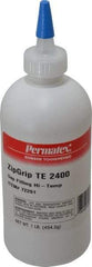 Devcon - 1 Lb Bottle Clear Instant Adhesive - Series TE 2400, 30 sec Working Time, Bonds to Metal, Plastic & Rubber - Americas Industrial Supply