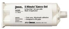 Devcon - 50 mL Cartridge Two Part Epoxy - 4 to 7 min Working Time, 2,500 psi Shear Strength - Americas Industrial Supply