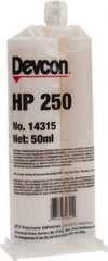 Devcon - 50 mL Cartridge Two Part Epoxy - 65 min Working Time, 3,200 psi Shear Strength, Series HP250 - Americas Industrial Supply