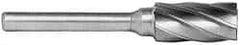 M.A. Ford - 3/8" Cut Diam, 1/4" Shank Diam, Cylinder Head Single Cut Burr - Carbide, Flat End, 3/4" LOC, 2-3/4" OAL - Americas Industrial Supply
