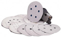 Norton - 6" Diam, 150 Grit, Aluminum Oxide Hook & Loop Disc - Very Fine Grade, Coated, B Weight Paper Backing, Series A275 - Americas Industrial Supply