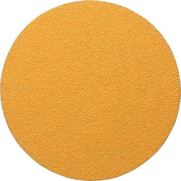 Made in USA - 5" Diam, 40 Grit, Aluminum Oxide Hook & Loop Disc - Coarse Grade, Coated, E Weight Paper Backing, - Americas Industrial Supply