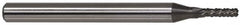 Accupro - 1/4" Diam, 1" LOC, Burr End, Solid Carbide Diamond Pattern Router Bit - Right Hand Cut, 3" OAL, 1/4" Shank Diam, Use on Fiberglass - Americas Industrial Supply