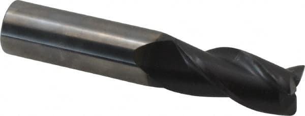 Accupro - 3/4", 3 Flute, Single End, Solid Carbide, 0.03" Corner Radius End Mill - 4" OAL, 35° Helix, Right Hand Flute, 1-5/8" LOC, Right Hand Cut - Americas Industrial Supply