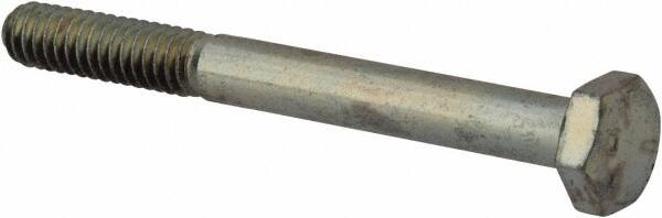 Made in USA - 1/4-20 UNC, 2-1/2" Length Under Head Hex Head Cap Screw - Americas Industrial Supply