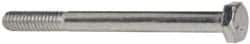 Made in USA - 1/4-20 UNC, 3" Length Under Head Hex Head Cap Screw - Partially Threaded, Grade 5 Steel, Zinc-Plated Finish, 7/16" Hex - Americas Industrial Supply