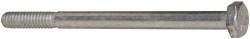Made in USA - 1/4-20 UNC, 3-1/2" Length Under Head Hex Head Cap Screw - Partially Threaded, Grade 5 Steel, Zinc-Plated Finish, 7/16" Hex - Americas Industrial Supply