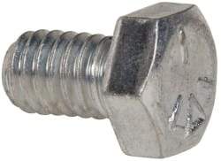 Value Collection - 5/16-18 UNC, 1/2" Length Under Head Hex Head Cap Screw - Fully Threaded, Grade 5 Steel, Zinc-Plated Finish, 1/2" Hex - Americas Industrial Supply