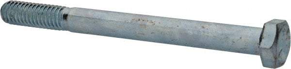 Made in USA - 5/16-18 UNC, 3-1/2" Length Under Head Hex Head Cap Screw - Partially Threaded, Grade 5 Steel, Zinc-Plated Finish, 1/2" Hex - Americas Industrial Supply