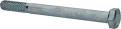 Made in USA - 5/16-18 UNC, 3-1/2" Length Under Head Hex Head Cap Screw - Partially Threaded, Grade 5 Steel, Zinc-Plated Finish, 1/2" Hex - Americas Industrial Supply