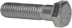 Value Collection - 3/8-16 UNC, 1-1/2" Length Under Head Hex Head Cap Screw - Partially Threaded, Grade 5 Steel, Zinc-Plated Finish, 9/16" Hex - Americas Industrial Supply