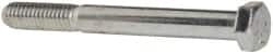 Made in USA - 3/8-16 UNC, 3-1/2" Length Under Head Hex Head Cap Screw - Partially Threaded, Steel, Zinc-Plated Finish, 9/16" Hex - Americas Industrial Supply