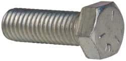 Value Collection - 1/2-13 UNC, 1-1/2" Length Under Head Hex Head Cap Screw - Fully Threaded, Grade 5 Steel, Zinc-Plated Finish, 3/4" Hex - Americas Industrial Supply