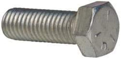 Value Collection - 1/2-13 UNC, 1-1/2" Length Under Head Hex Head Cap Screw - Fully Threaded, Grade 5 Steel, Zinc-Plated Finish, 3/4" Hex - Americas Industrial Supply