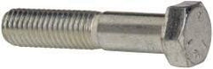 Made in USA - 1/2-13 UNC, 2-1/2" Length Under Head Hex Head Cap Screw - Partially Threaded, Grade 5 Steel, Zinc-Plated Finish, 3/4" Hex - Americas Industrial Supply