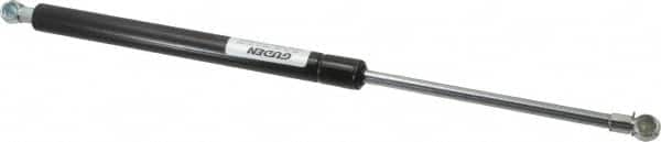 Value Collection - 0.32" Rod Diam, 0.75" Tube Diam, 60 Lb Capacity, Fixed Force Gas Spring - 15.25" Extended Length, 5" Stroke Length, Metal Socket, Black Nitride Piston - Americas Industrial Supply