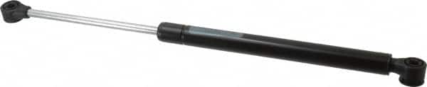 Value Collection - 0.32" Rod Diam, 0.75" Tube Diam, 120 Lb Capacity, Fixed Force Gas Spring - 15.25" Extended Length, 5" Stroke Length, Plastic Ball Socket, Black Nitride Piston - Americas Industrial Supply