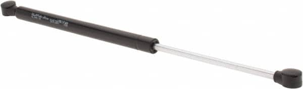 Value Collection - 0.32" Rod Diam, 0.75" Tube Diam, 20 Lb Capacity, Fixed Force Gas Spring - 17" Extended Length, 6" Stroke Length, Plastic Ball Socket, Black Nitride Piston - Americas Industrial Supply