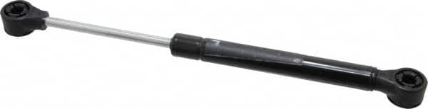 Value Collection - 0.24" Rod Diam, 0.59" Tube Diam, 40 Lb Capacity, Fixed Force Gas Spring - 9.6" Extended Length, 3.15" Stroke Length, Plastic Ball Socket, Black Nitride Piston - Americas Industrial Supply