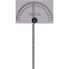 Mitutoyo - Round & Rectangular Head Protractors Head Type: Square Head Blade Length (Inch): 6 - Americas Industrial Supply