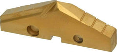 Allied Machine and Engineering - 2-1/2" Diam x 5/16" Thick, Seat Code 4, 132° Included Angle Spade Drill Insert - TiN Coated, Cobalt, Grade Super Cobalt, Series GEN2 T-A - Americas Industrial Supply
