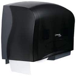 Kimberly-Clark Professional - Coreless Double Roll Plastic Toilet Tissue Dispenser - 20" Wide x 11" High x 6" Deep, Gray - Americas Industrial Supply
