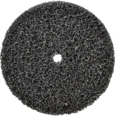 3M - 6" Very Coarse Grade Silicon Carbide Deburring Disc - 1/2" Center Hole, Arbor Connection, Black, 4,000 Max RPM - Americas Industrial Supply