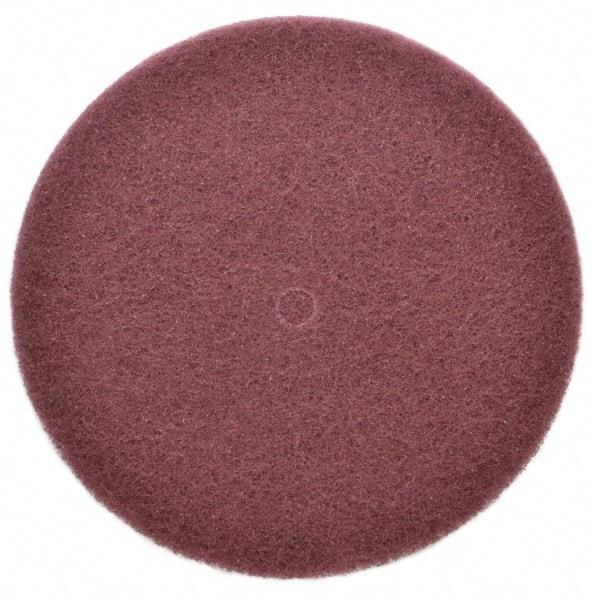 3M - 8" Very Fine Grade Aluminum Oxide Deburring Disc - 1/2" Center Hole, Arbor Connection, Maroon, 3,000 Max RPM - Americas Industrial Supply