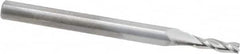 RobbJack - 5/64", 1/4" LOC, 1/8" Shank Diam, 1-1/2" OAL, 3 Flute, Solid Carbide Square End Mill - Single End, Uncoated, Spiral Flute, 30° Helix, Centercutting, Right Hand Cut, Right Hand Flute, Series NR-303 - Americas Industrial Supply