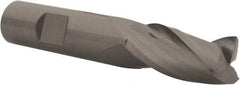 RobbJack - 5/8", 1-1/4" LOC, 5/8" Shank Diam, 3-1/2" OAL, 3 Flute, Solid Carbide Square End Mill - Single End, Uncoated, Spiral Flute, 30° Helix, Centercutting, Right Hand Cut, Right Hand Flute, Series NR-303 - Americas Industrial Supply