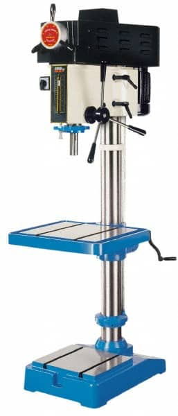 Vectrax - 20" Swing, Variable Speed Pulley Drill Press - Variable Speed, 2 hp, Three Phase - Americas Industrial Supply