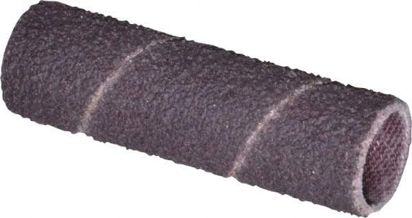 Made in USA - 50 Grit Aluminum Oxide Coated Spiral Band - 1/2" Diam x 2" Wide, Coarse Grade - Americas Industrial Supply