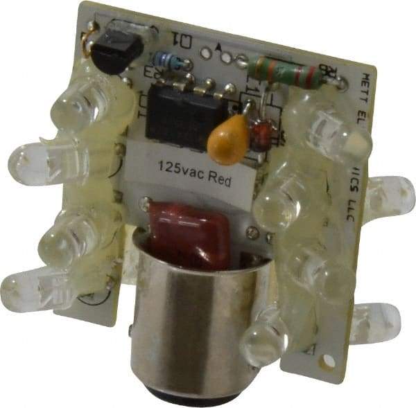 Eaton Cutler-Hammer - LED Lamp, Red, Steady, Stackable Tower Light Module - 120 VAC/VDC, 24 Milliamp, IP65 Ingress Rating, 4, 13, 4X NEMA Rated, Base Mount - Americas Industrial Supply