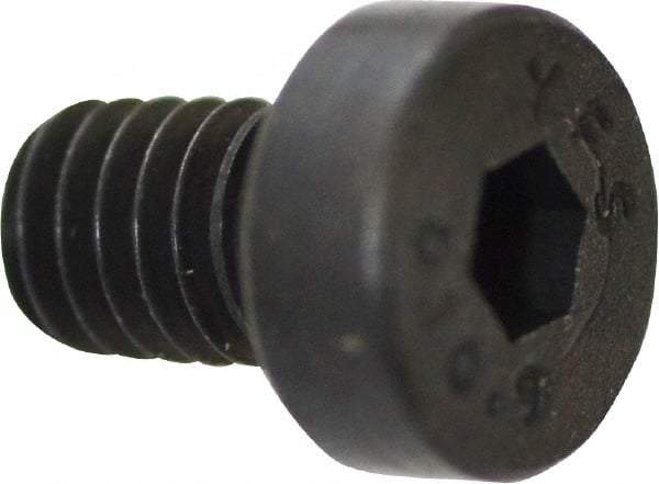 Value Collection - M4x0.70 Metric Coarse Hex Socket Drive, Low Socket Cap Screw - Grade 10.9 Alloy Steel, Black Oxide Finish, Fully Threaded, 6mm Length Under Head - Americas Industrial Supply
