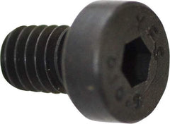 Value Collection - M4x0.70 Metric Coarse Hex Socket Drive, Low Socket Cap Screw - Grade 10.9 Alloy Steel, Black Oxide Finish, Fully Threaded, 6mm Length Under Head - Americas Industrial Supply