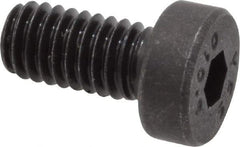 Value Collection - M4x0.70 Metric Coarse Hex Socket Drive, Low Socket Cap Screw - Grade 10.9 Alloy Steel, Black Oxide Finish, Fully Threaded, 8mm Length Under Head - Americas Industrial Supply