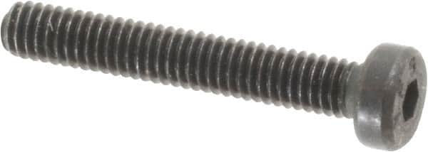 Value Collection - M4x0.70 Metric Coarse Hex Socket Drive, Low Socket Cap Screw - Grade 10.9 Alloy Steel, Black Oxide Finish, Partially Threaded, 25mm Length Under Head - Americas Industrial Supply