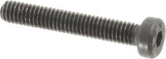 Value Collection - M4x0.70 Metric Coarse Hex Socket Drive, Low Socket Cap Screw - Grade 10.9 Alloy Steel, Black Oxide Finish, Partially Threaded, 25mm Length Under Head - Americas Industrial Supply